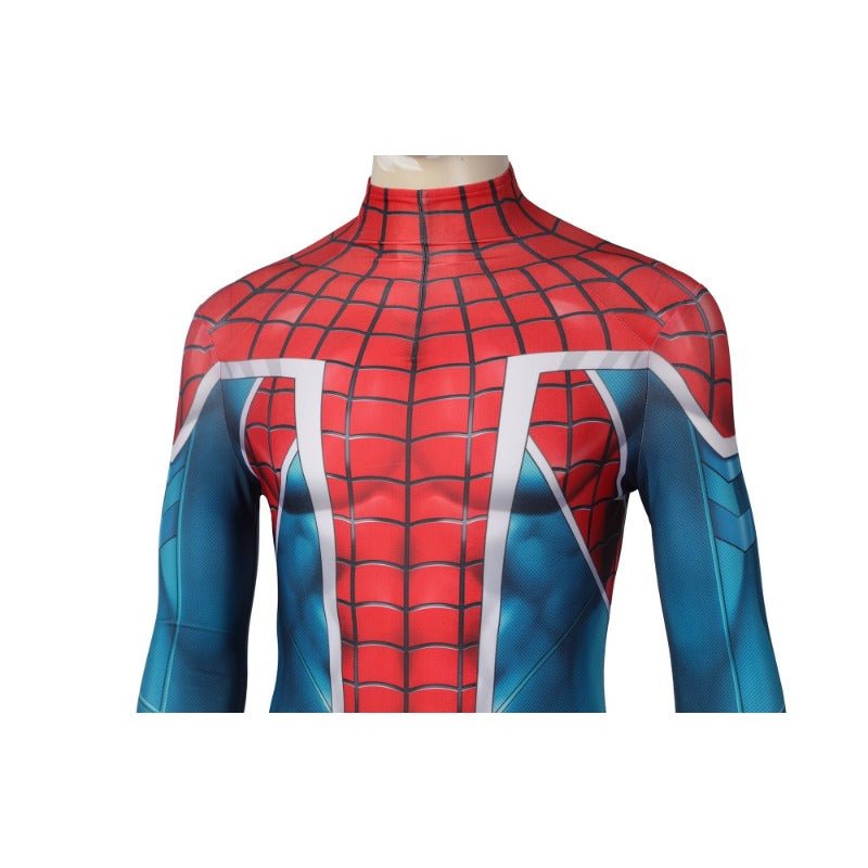 Traje de Batalha Spider-UK do Homem-Aranha Marvel PS5 - Fantasia para Cosplay e Halloween - Estrela Cosplay