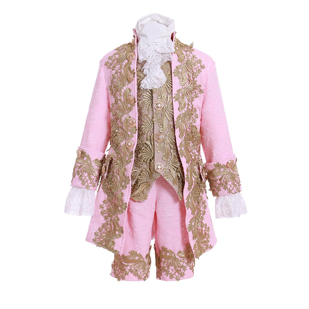 Traje Infantil Vitoriano Rococó - Vestido de Fantasia Medieval Rosa | Estrela do Cosplay Ajuste Personalizado - Estrela Cosplay