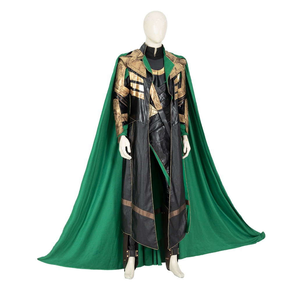 Fantasia de Loki de Alta Qualidade, Traje de Batalha para Halloween, Macacão Danificado, Armadura, Capacete - Estrela Cosplay