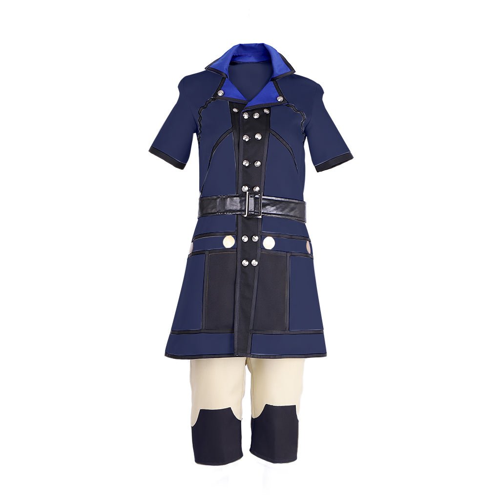 Fantasia Final Fantasy Lann Cosplay - Conjunto Completo Jaqueta, Calça e Cinto | Traje de Jogo FF - Estrela Cosplay