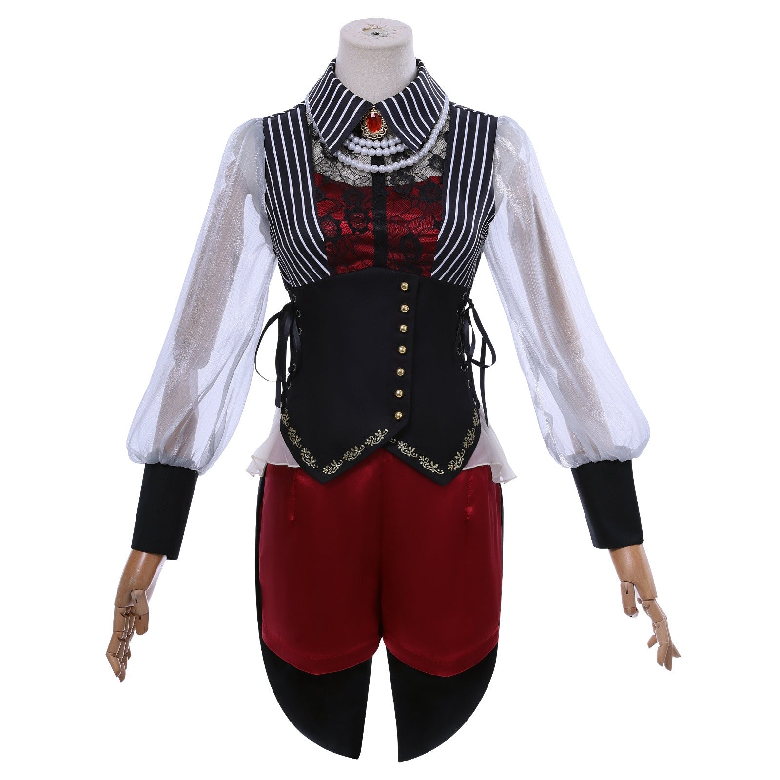 Fantasia de Cosplay BanG Dream! Ave Mujica Yutenji Wakamugi Halloween - Estrela Cosplay