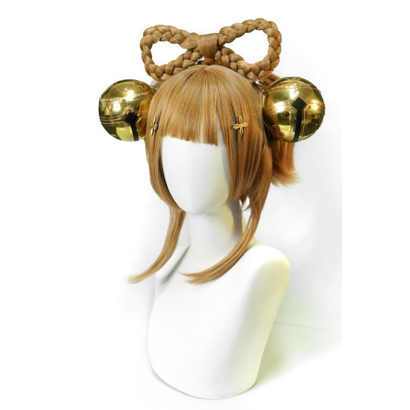 Fantasia de Yaoyao Cosplay - Traje de Halloween com Peruca e Mochila para Mulheres e Crianças - Estrela Cosplay