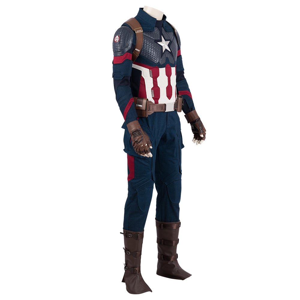 Fantasia de Cosplay do Capitão América - Avengers: Endgame - Réplica Premium do Filme - Estrela Cosplay