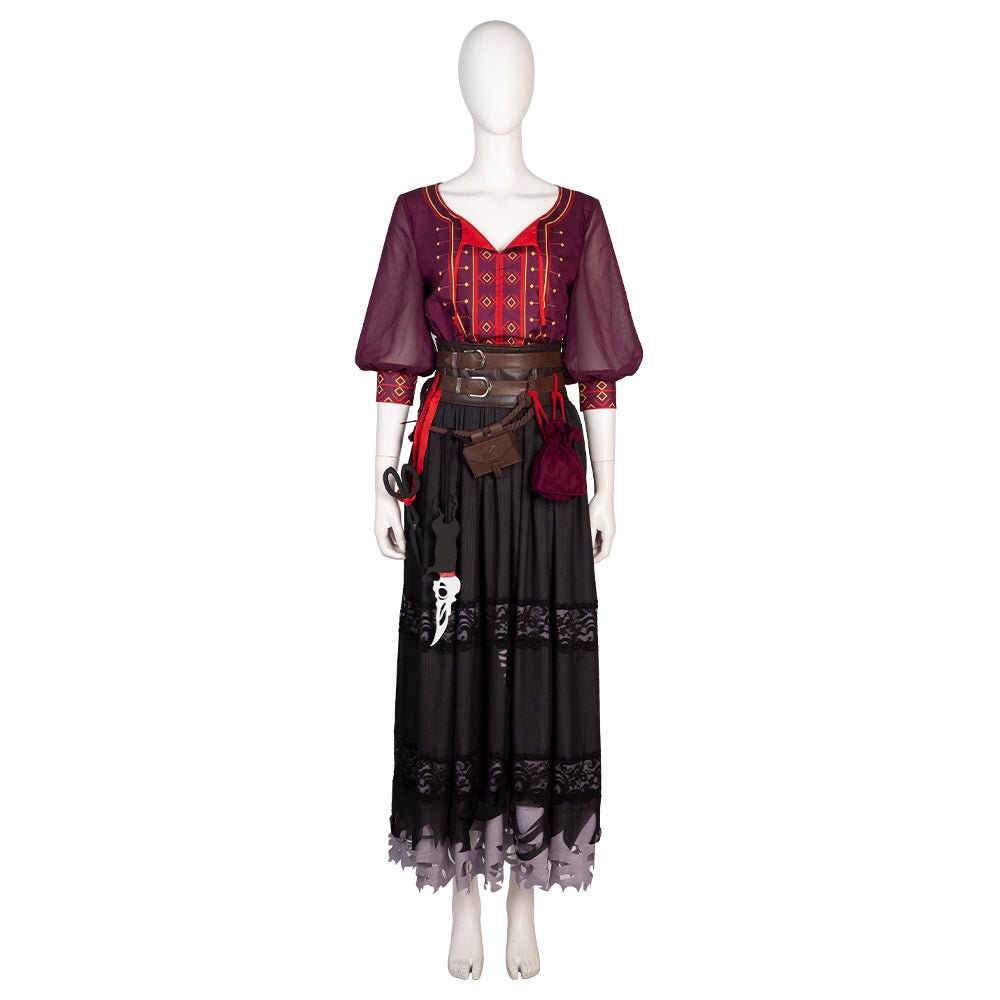 Fantasia de Cosplay de Laudna Critical Role - Vestido Gótico Feito à Mão - Estrela Cosplay