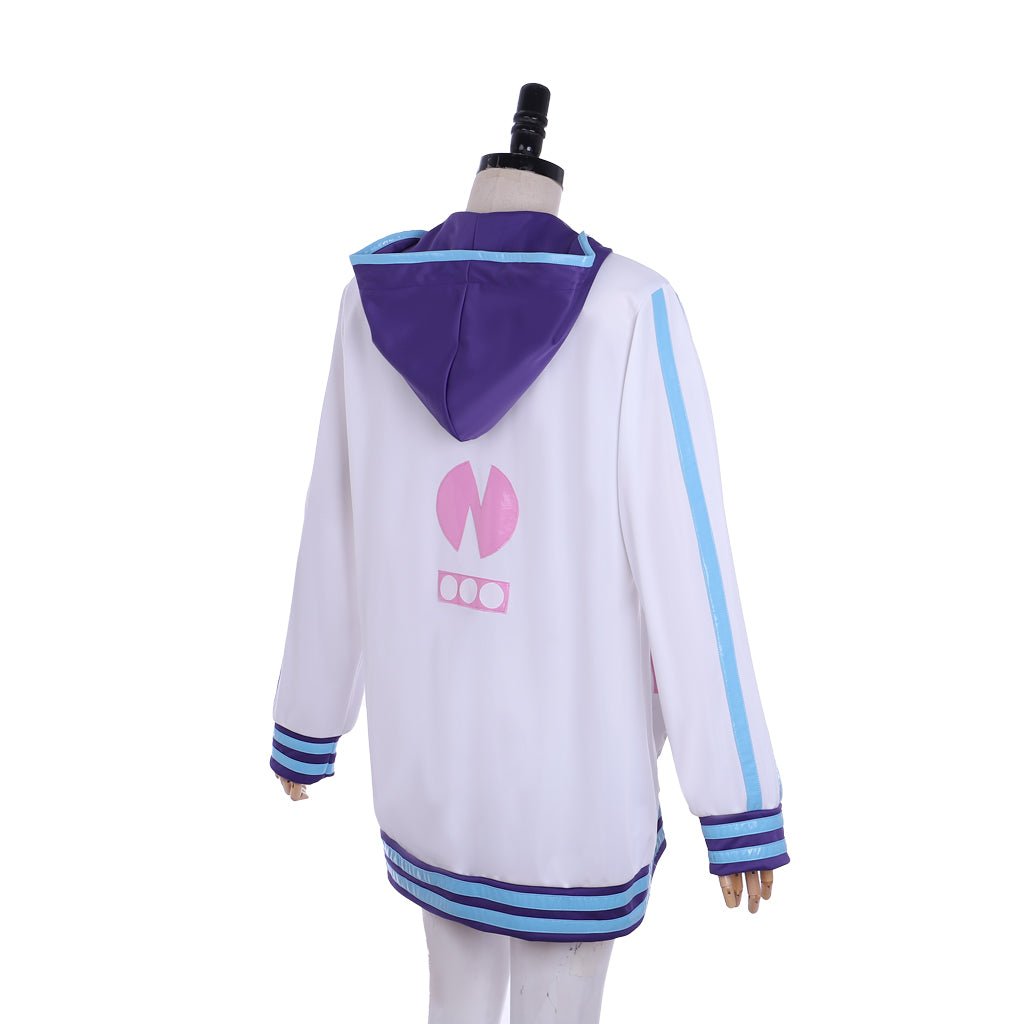 Moletom de Cosplay Hyperdimension Neptunia | Jaqueta com Zíper Purple Heart | Jaqueta de Cosplay Unissex - Estrela Cosplay