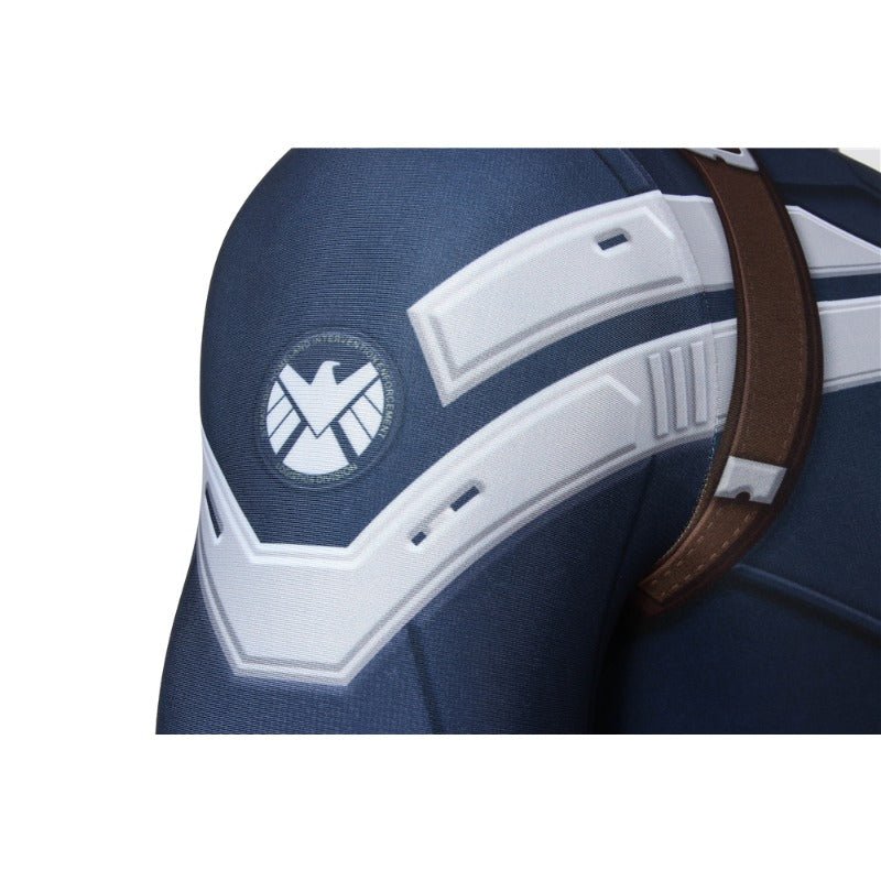 Fantasia Cosplay Capitão América Soldado Invernal Impressão Digital para Fãs e Eventos de Cosplay - Estrela Cosplay