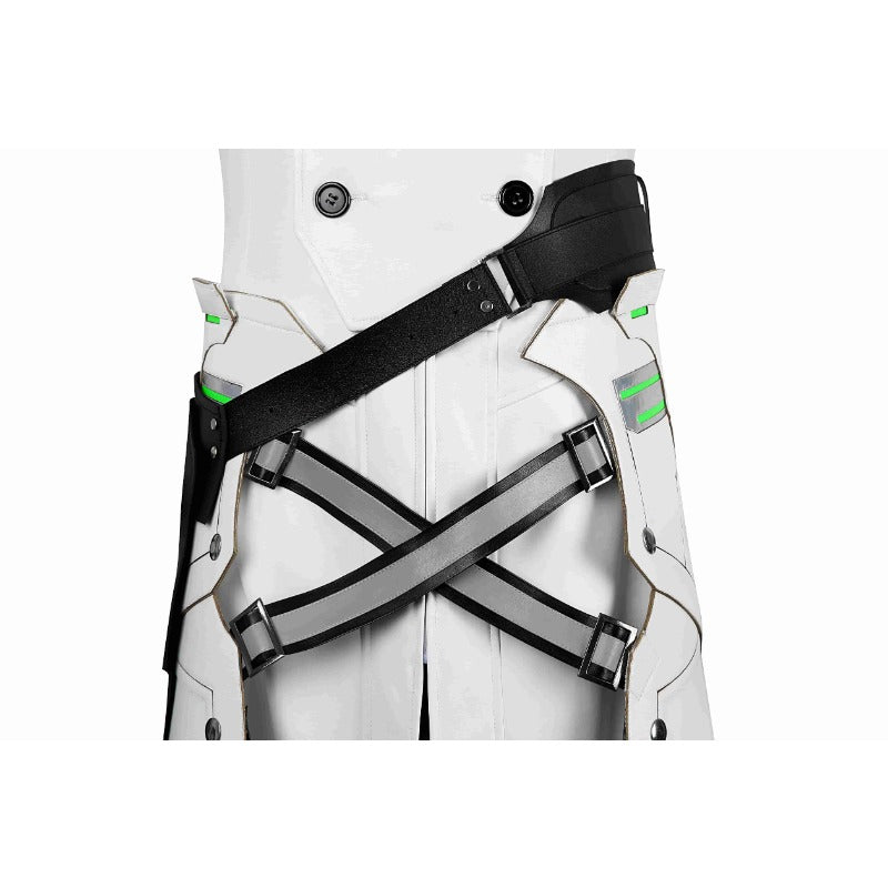 Fantasia de Sephiroth do FF7 Ever Crisis - Casaco Branco de Alta Qualidade para Halloween e Festas - Estrela Cosplay