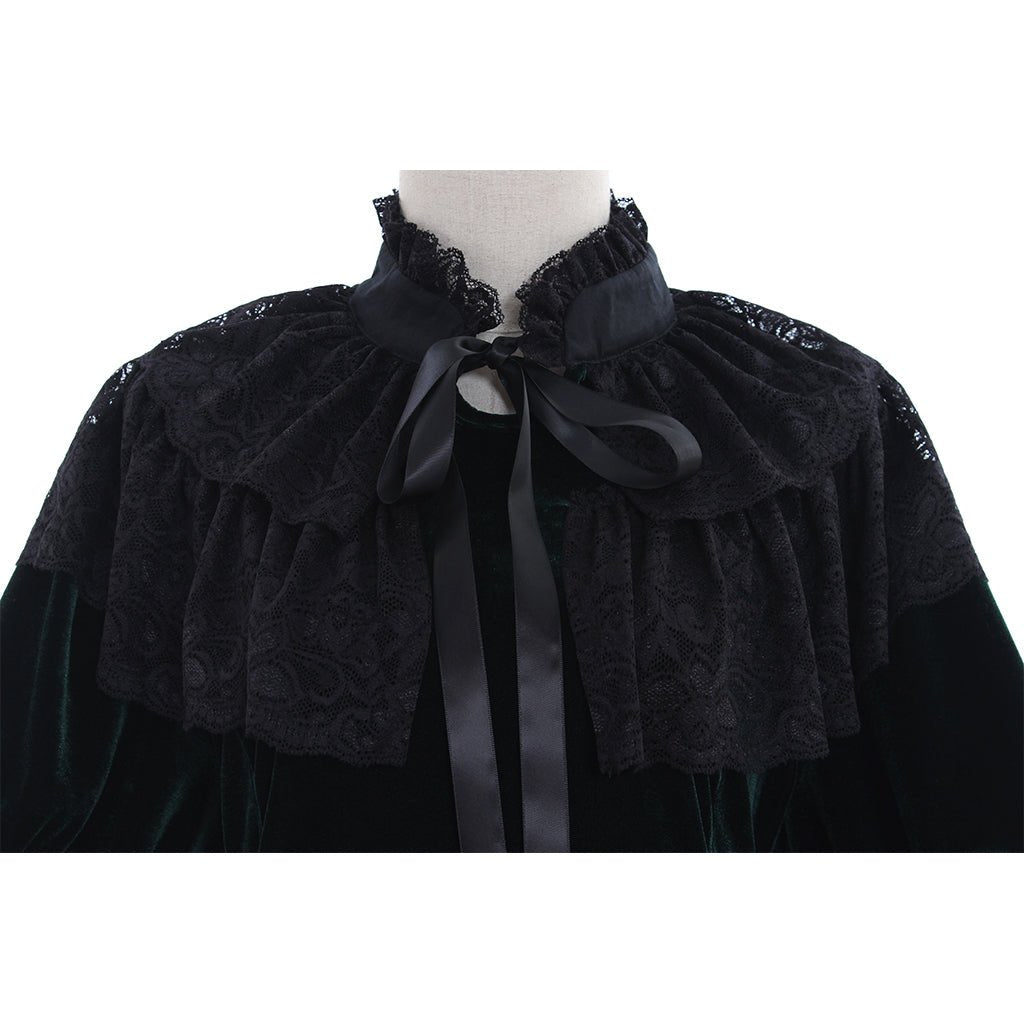 Blusa Lolita Sem Alças de Chiffon com Mangas de Trombeta para Mulheres e Meninas - Estrela Cosplay