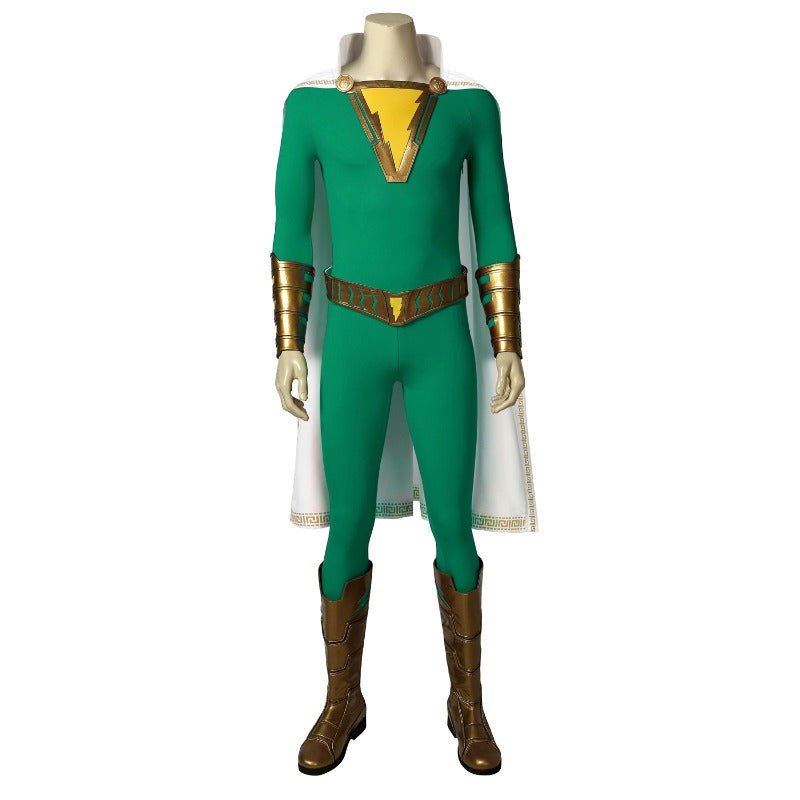 Traje de Cosplay Shazam Versão Verde – Fantasia Premium de Super-Herói para Fãs - Estrela Cosplay