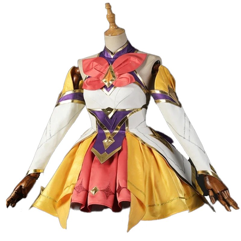 Fantasia Star Guardian Seraphine Cosplay Mulher Conjunto Roupa para Halloween e Carnaval - Estrela Cosplay