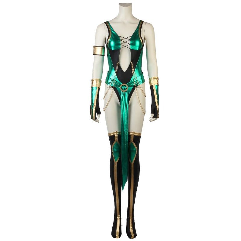 Traje de Cosplay de Jade de Mortal Kombat X - Azul para Mulheres - Estrela Cosplay