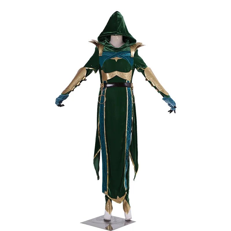 Traje de Cosplay de Jade de Mortal Kombat | Roupa de Combate Verde para Mulheres | Fantasia para Halloween e Carnaval - Estrela Cosplay