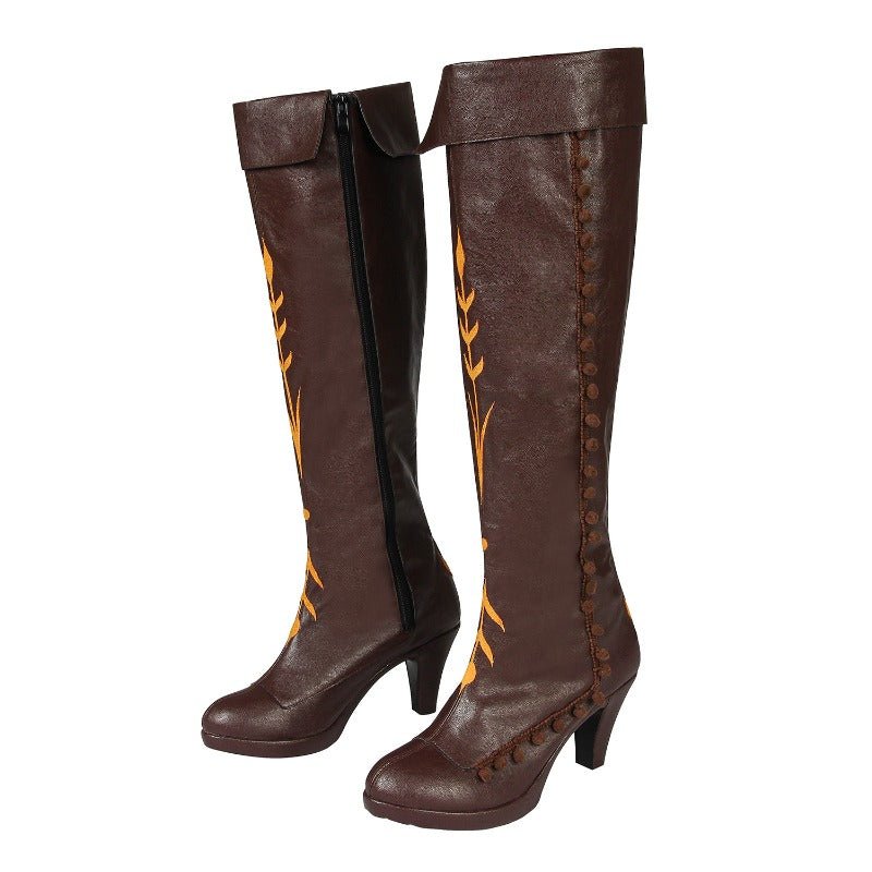 Conjunto Épico de Anna de Frozen II Com Sapatos - Abrace a Magia de Arendelle - Estrela Cosplay