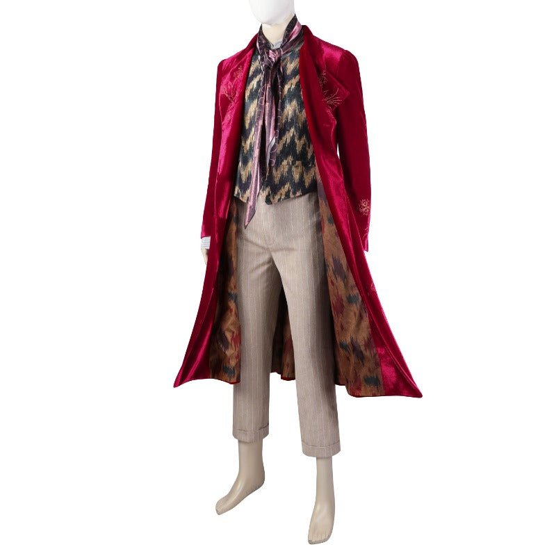 Fantasia Wonkka Cosplay para Adultos e Crianças – Traje de Halloween e Roleplay Fantasia - Estrela Cosplay