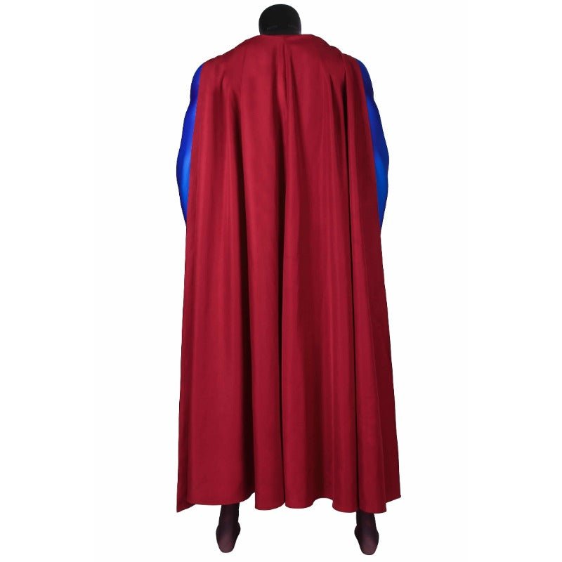 Traje de Cosplay Super Herói Terras Infinitas Clark Azul com Capa - Fantasia Halloween Superman - Estrela Cosplay