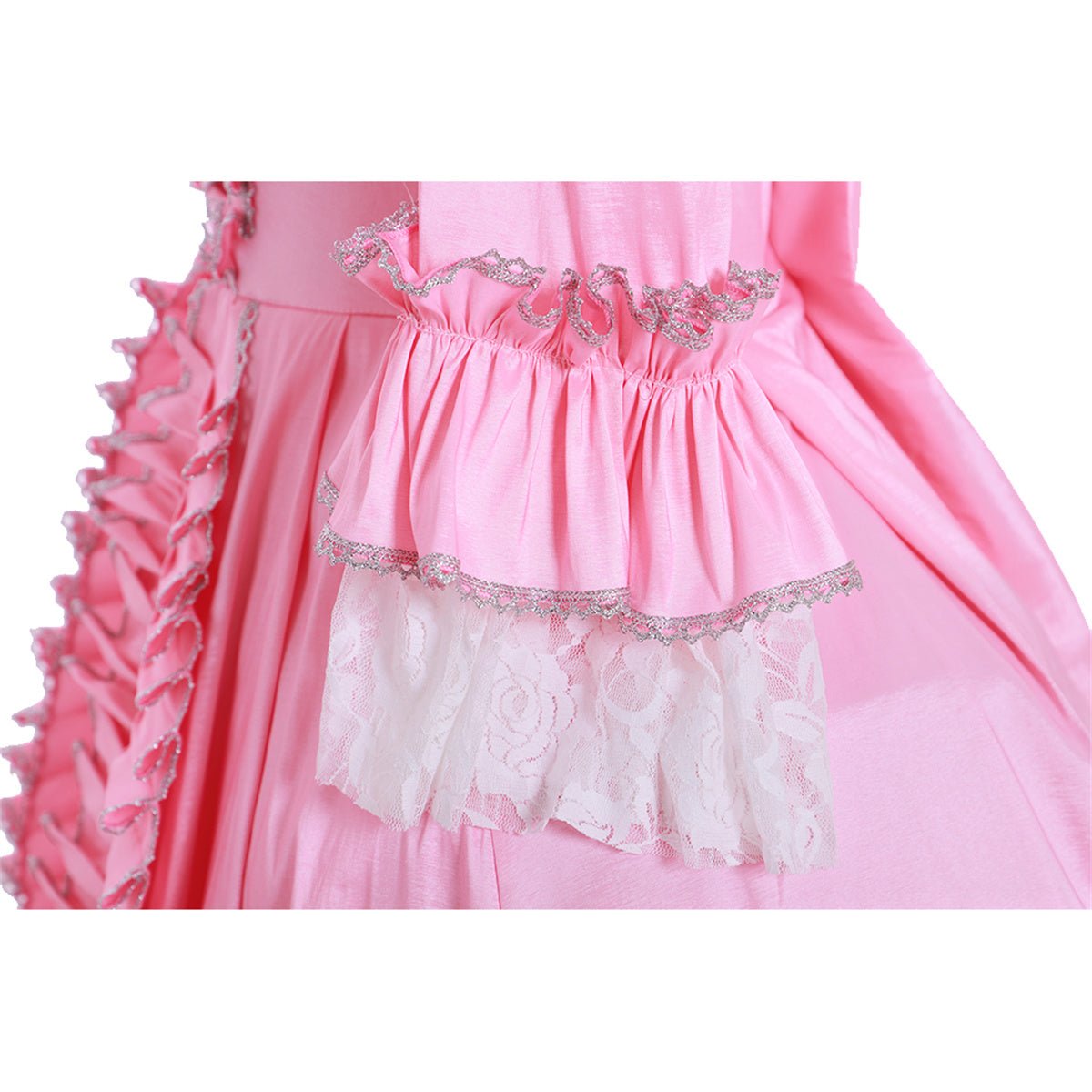 Vestido Rosa Nobre Medieval para Cosplay - Traje de Renascença Elegante - Estrela Cosplay