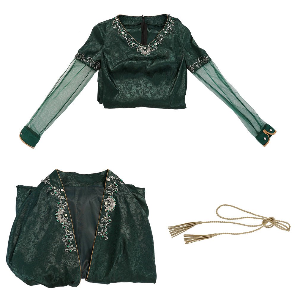 Fantasia de Alicent Hightower da Casa do Dragão - Capa Verde para Cosplay e Halloween - Estrela Cosplay