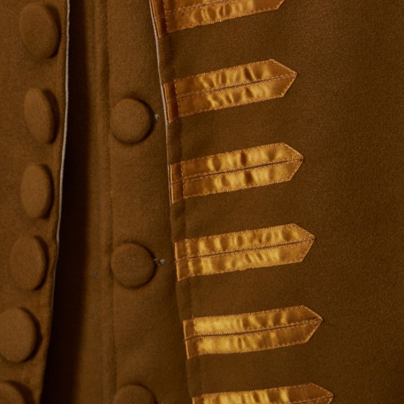 Novo Casaco Frock Século 18 Marrom - Estilo Colonial Militar Traje Cosplay Edwardiano - Estrela Cosplay