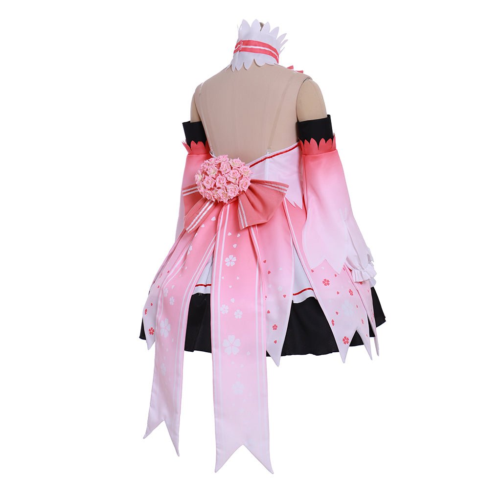 Vestido Rosa de Cosplay Sakura Miku Hatsune Miku Vocaloid - Estrela Cosplay