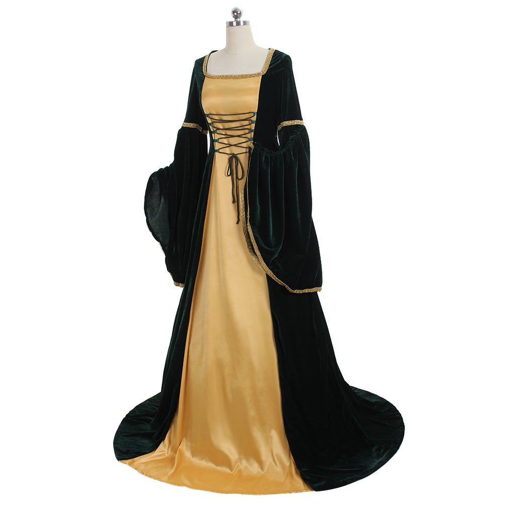 Vestido Vitoriano Medieval Princesa Rainha Barroco Gótico Lolita Prom - Estrela Cosplay