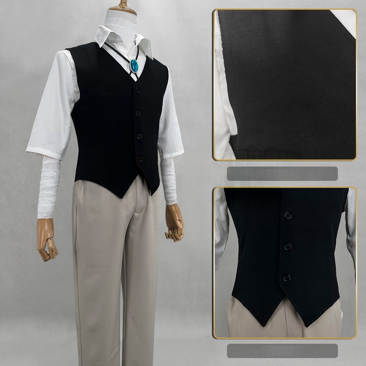 Traje de Cosplay Dazai Osamu de Bungo Stray Dogs - Qualidade Premium - Estrela Cosplay