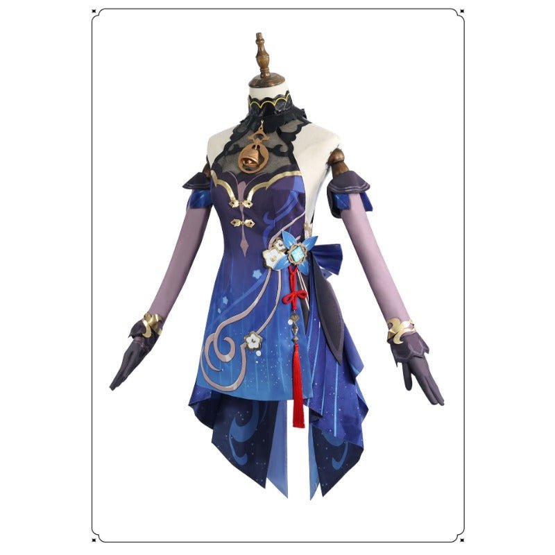 Fantasia Yaoyao Genshin Impact - Pele Dungeon Misty Festival Lanterna Rite - Estrela Cosplay