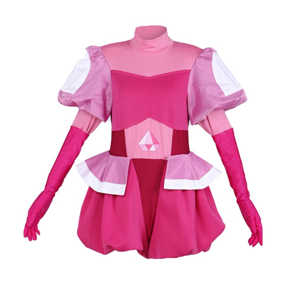 Fantasia de Cosplay Spinel Gem de Steven Universe - Conjunto Completo Vestido Rosa com Luvas e Meias - Estrela Cosplay