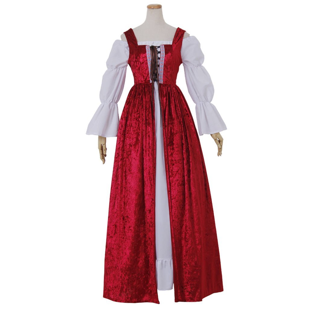 Fantasia Vintage Medieval Halloween Cosplay Vampiro Gótico Marie Antoinette Vestido Noiva Fantasma - Estrela Cosplay