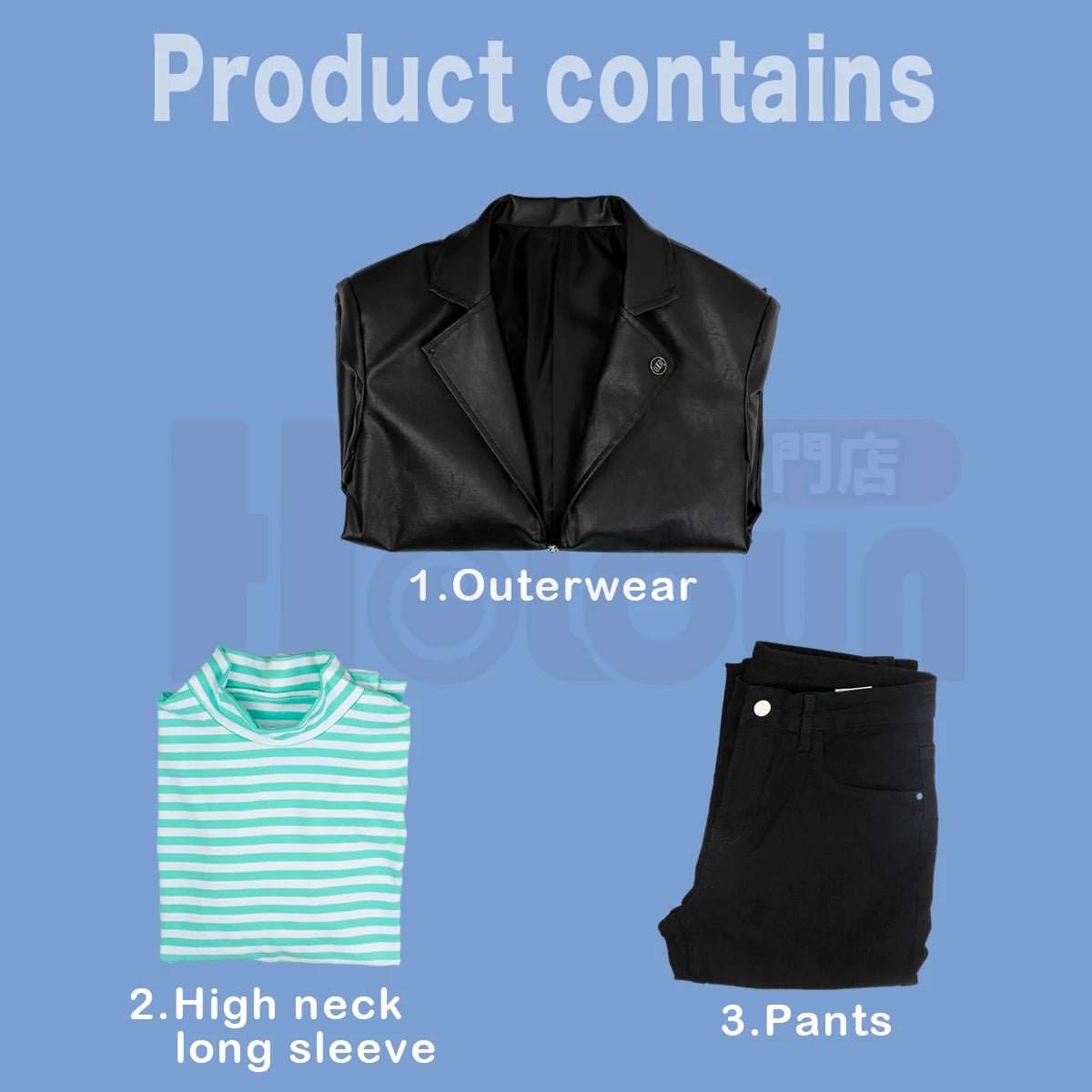 Fantasia Cosplay Rin Itoshi Blue Lock - Peruca, Casaco de Couro Sintético, Camiseta de Algodão - Estrela Cosplay