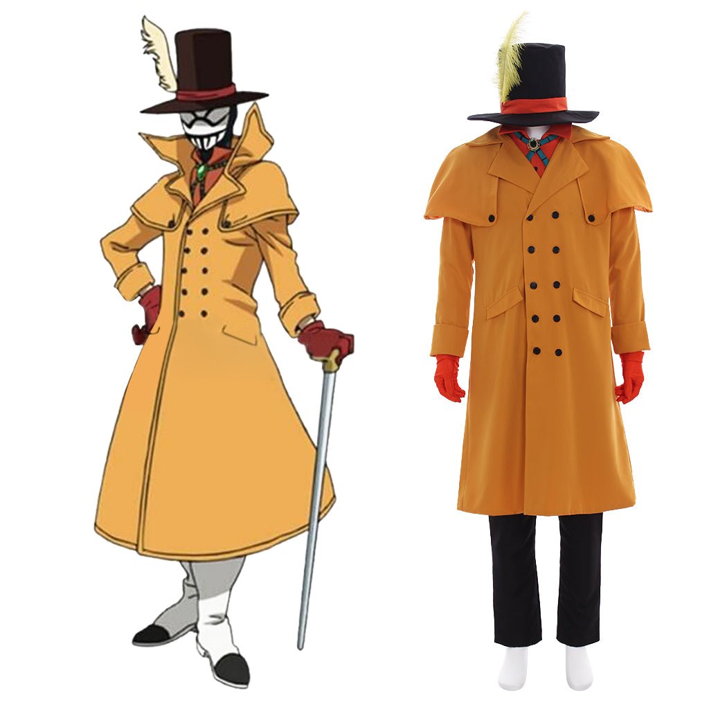 Traje de Cosplay Mr. Compress de My Hero Academia - Fantasia de Atsuhiro Sako Vilão - Estrela Cosplay