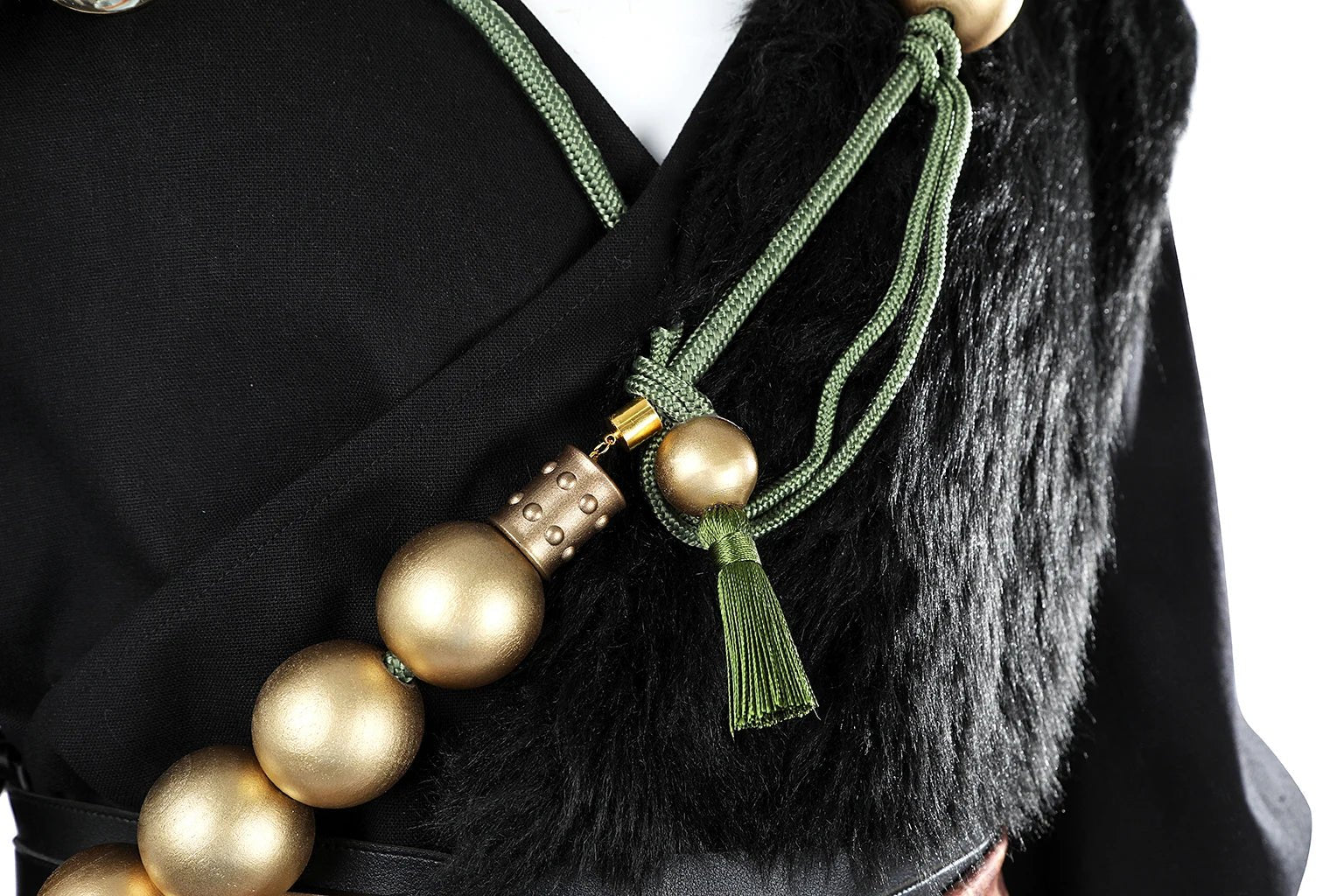 Fantasia Black Myth Wukong | Roupa de Cosplay Premium em Seda Preta e Dourada | Conjunto Completo - Estrela Cosplay