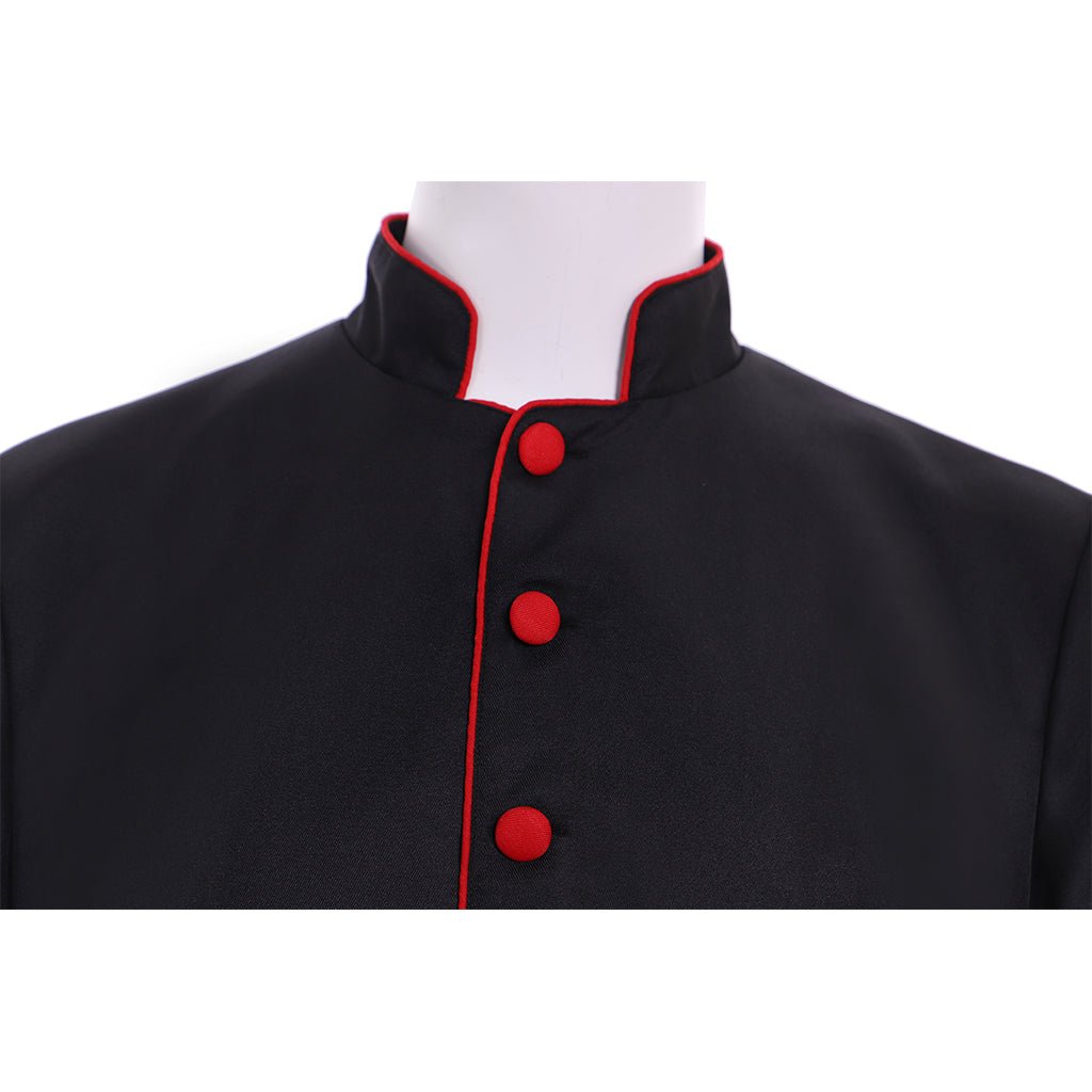 Veste de Clérigo Romano Preto Feita Sob Medida | Traje de Clérigo Medieval para Cosplay de Adultos - Estrela Cosplay
