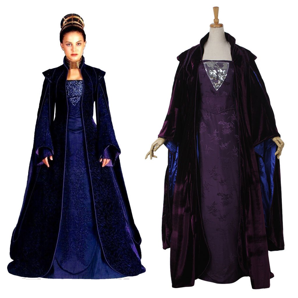Vestido da Rainha Padme Amidala - Fantasia de Cosplay Personalizada para Halloween - Estrela Cosplay