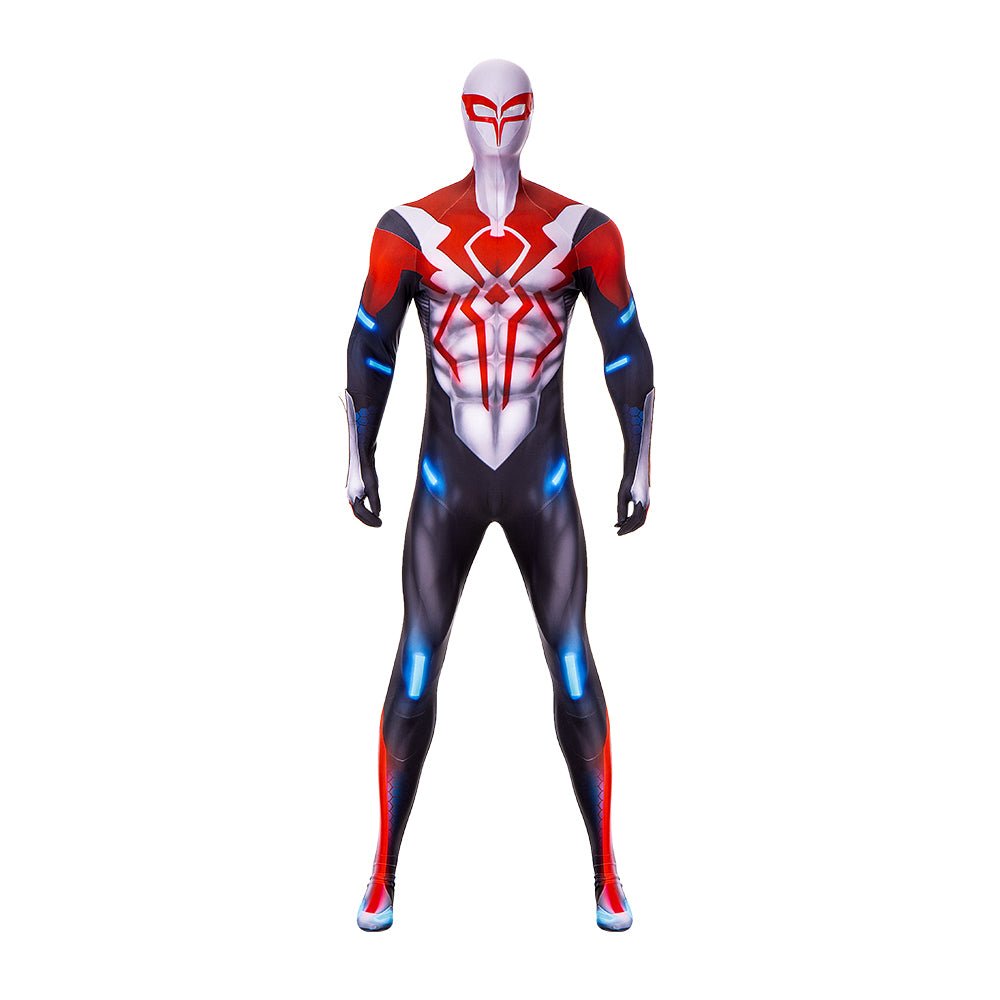 Traje de Cosplay Spider-Man 2099 Miguel O'Hara - Fantasia Premium V2/V3 para Homens e Eventos - Estrela Cosplay