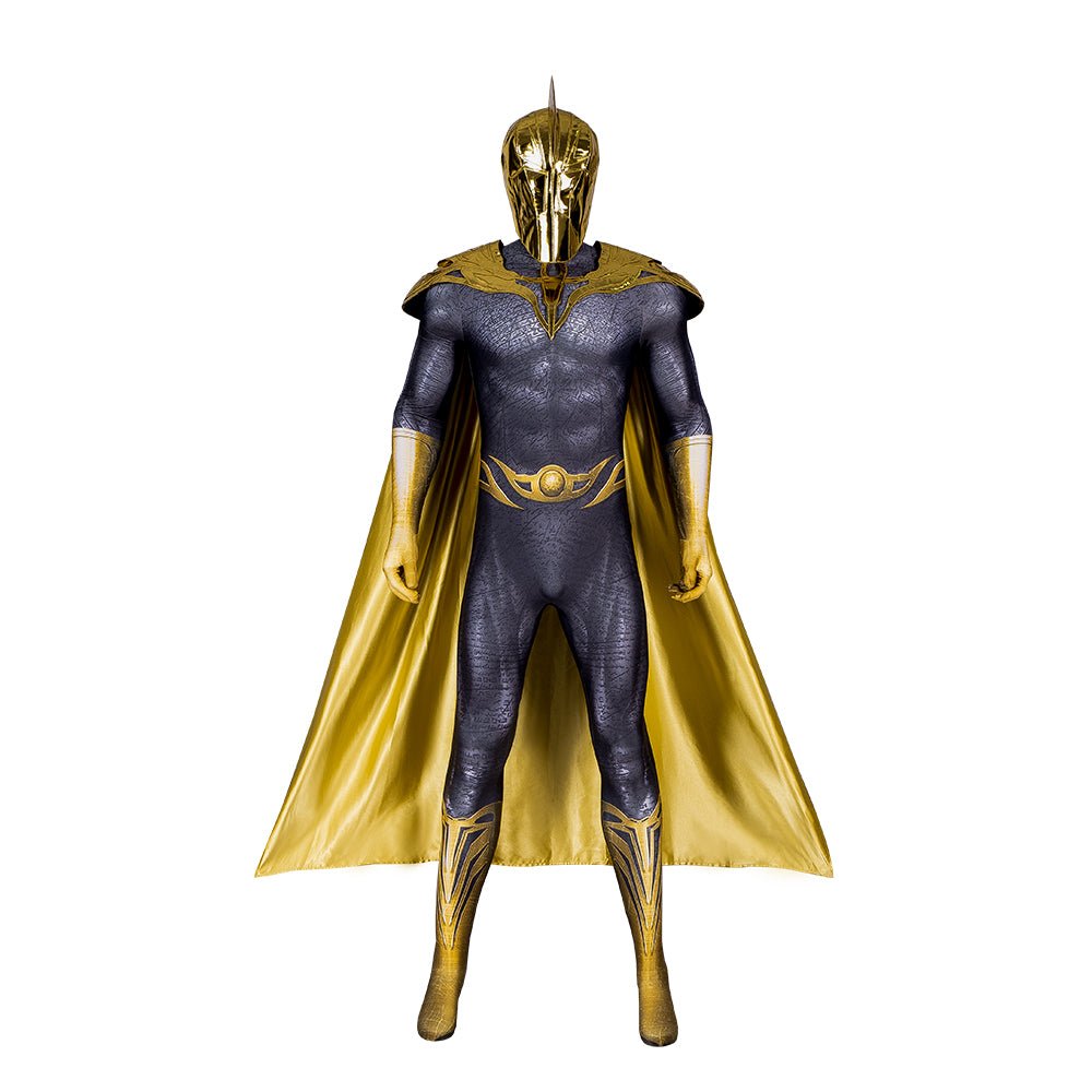 Fantasia de Black Adam para Homens - Conjunto Completo com Roupão e Máscara para Halloween e Eventos de Cosplay - Estrela Cosplay