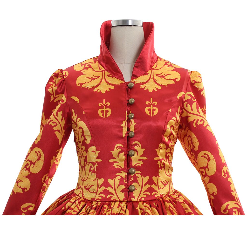 Vestido Vermelho Renascentista Medieval para Casamento | Baile Feminino Feito Sob Medida - Estrela Cosplay