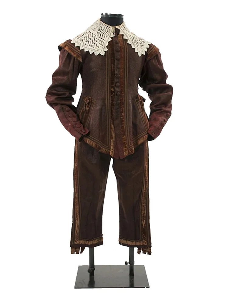 Traje de Guerreiro Tudor do Século 15 para Homens - Roupa Elizabetana Medieval Renascentista - Estrela Cosplay