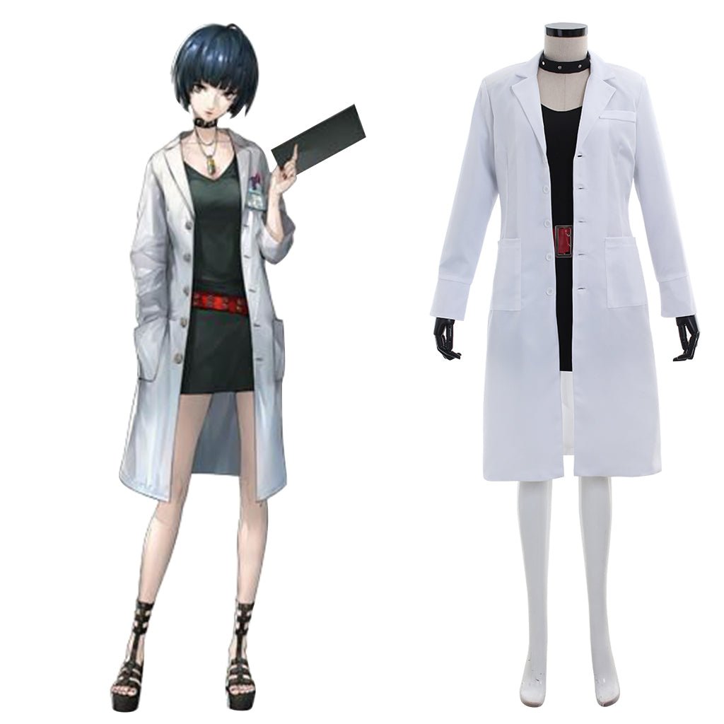 Conjunto de Cosplay Tae Takemi de Persona 5 – Vista a Infame Médica Gótica - Estrela Cosplay