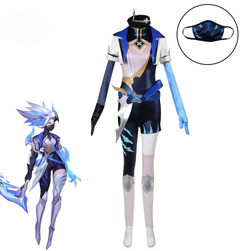 Fantasia de Cosplay LOL DRX Akali para Mulheres - Traje de Campeã LOL para Halloween - Estrela Cosplay
