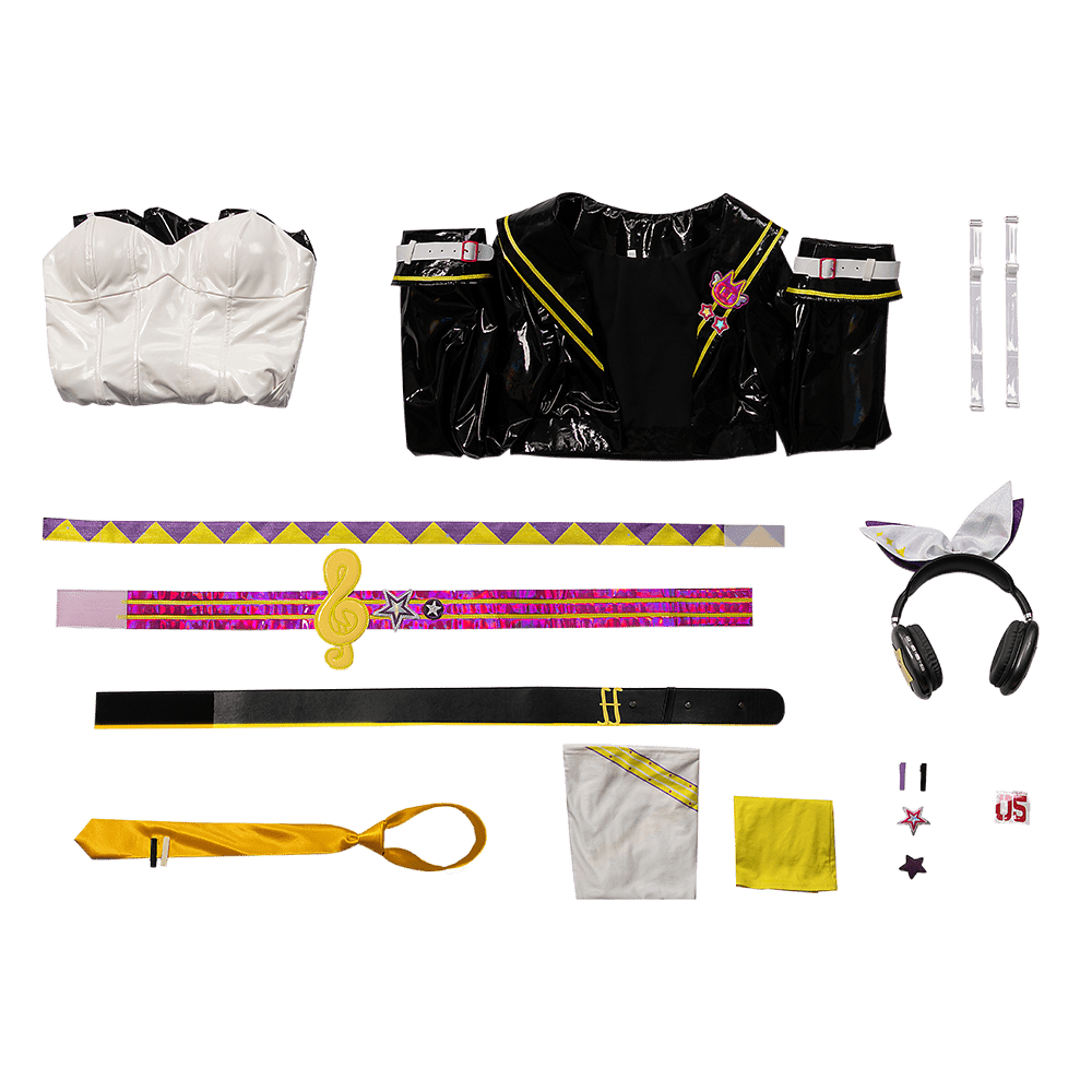 Fantasia de Cosplay de Len e Rin do Muse Dash | Conjunto Completo para Halloween e Eventos - Estrela Cosplay