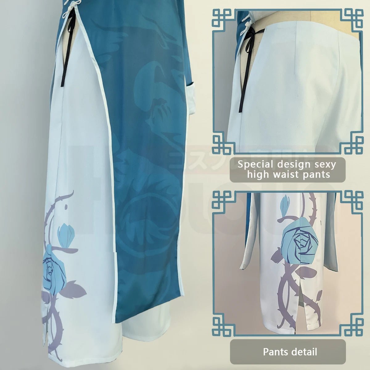 Blue Lock Anime Kaiser Cosplay Traje Chinês Verde Kung Fu Tang Peruca Rosa Fibra Sintética Halloween Natal - Estrela Cosplay