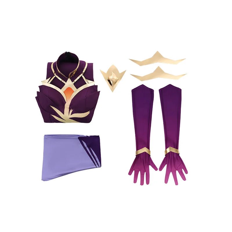 Fantasia de Cosplay Luxanna Crownguard de League of Legends - Uniforme de Batalha da Dama da Luminosidade para Mulheres - Estrela Cosplay