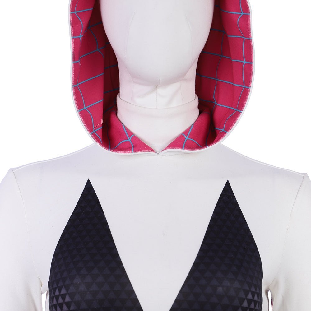 Traje de Cosplay Spider-Gwen / Ghost-Spider de Spider-Man: Into the Spider-Verse - Estrela Cosplay