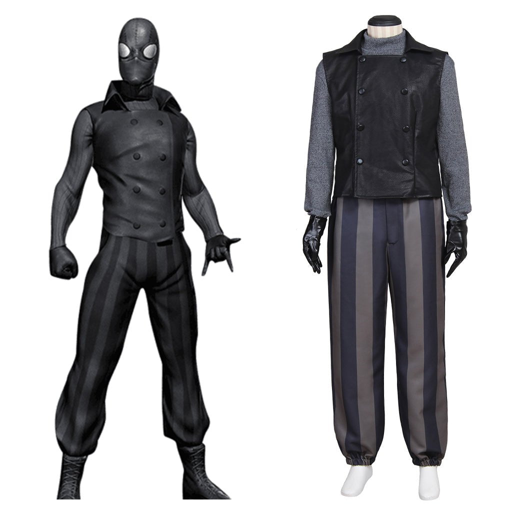 Marvel Homem-Aranha Universo Paralelo Sombra Cosplay Masculino Halloween Novo - Estrela Cosplay