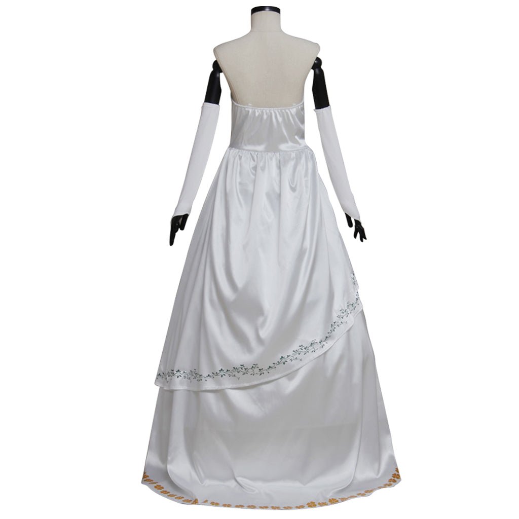 Fantasia de Princesa Garnet de Final Fantasy IX – Vestido de Noiva Branco para Mulheres Adultas - Estrela Cosplay