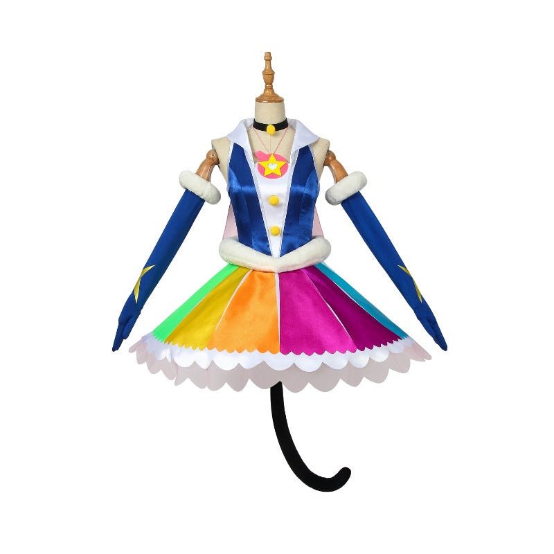 Vestido Lolita de Fantasia Cosplay Cure Cosmo Yuni - Star Twinkle Pretty Cure - Estrela Cosplay