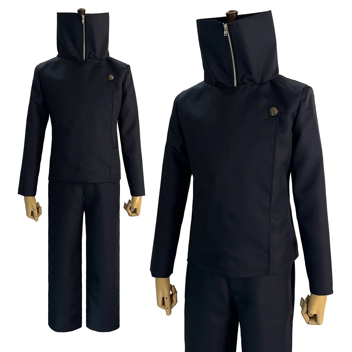 Fantasia de Inumaki Toge de Jujutsu Kaisen - Peruca, Casaco e Calça Azul Escuro para Cosplay, Halloween e Fãs de Anime - Estrela Cosplay