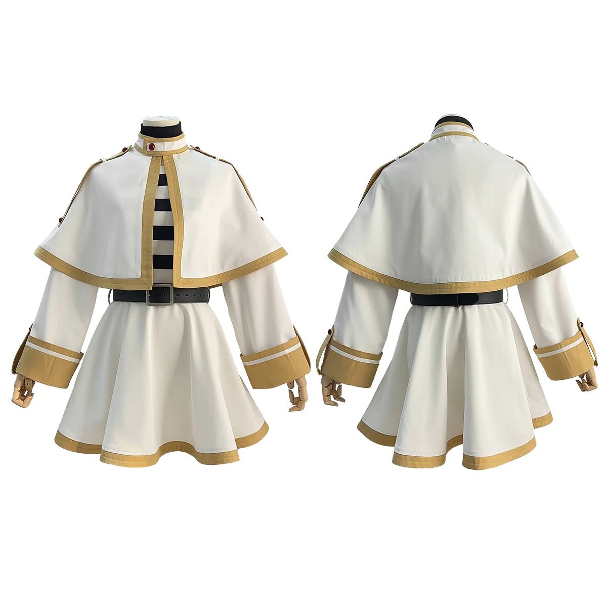 Fantasia de Cosplay Frieren Beyond Journey's End Anime - Xale, Manto, Vestido e Peruca Cinza - Estrela Cosplay