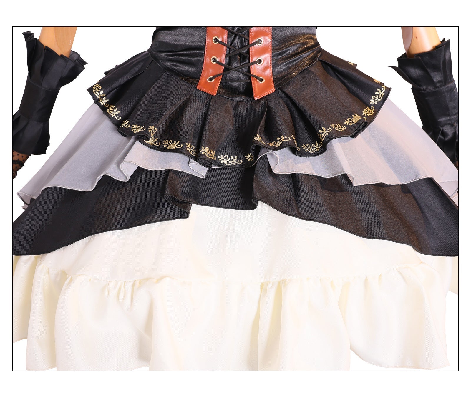 Fantasia de Cosplay Sakiko Toyokawa de BanG Dream! Ave Mujica - Traje Gótico de Anime - Estrela Cosplay