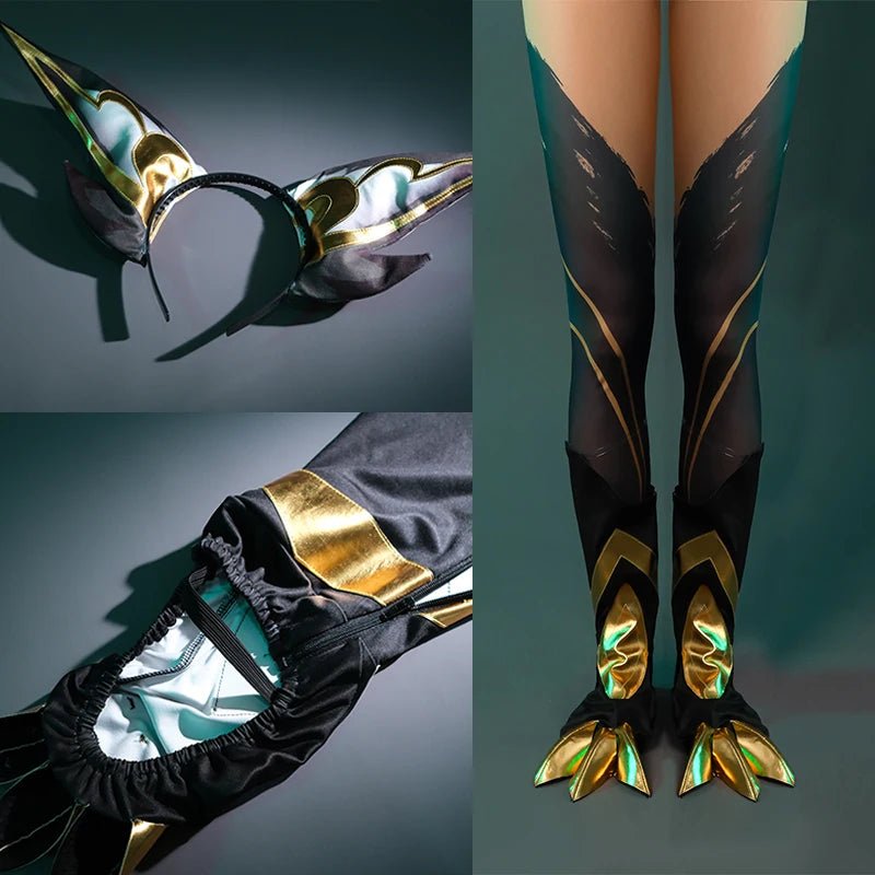 Fantasia de Cosplay LOL Calligraphia Xayah - Vestido Estilo Chinês para Mulheres com Capa - Estrela Cosplay